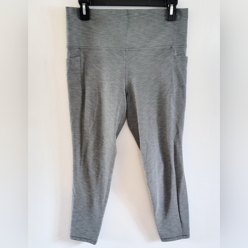 Athleta Stash Pocket High Waisted Heathered Yoga Athletic Activewear Athliesure